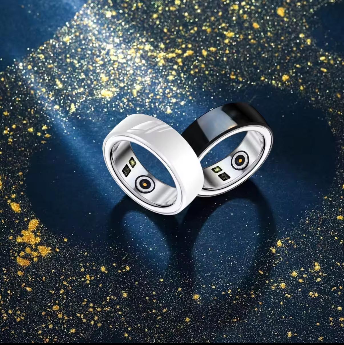 💍🌊 2025 Smart Ring – 5ATM Wasserdicht ❤️ EKG & Schlafanalyse | Fitness-Tracker 🏃 | 30 Tage Akku ⚡ | Edelstahl ✨