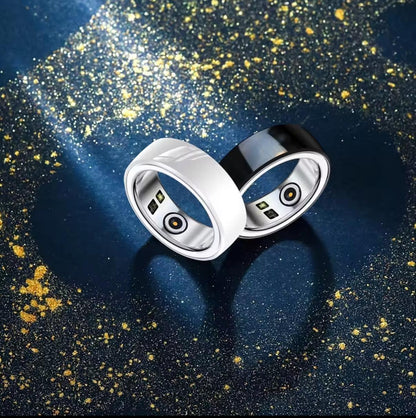 💍🌊 2025 Smart Ring – 5ATM Wasserdicht ❤️ EKG & Schlafanalyse | Fitness-Tracker 🏃 | 30 Tage Akku ⚡ | Edelstahl ✨